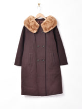 50's〜60's アメリカ製 ファーカラーコート