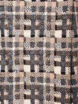 イングランド製 チェック柄 ファーカラーコート