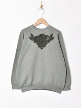 アメリカ製 クロシェデザイン スウェットシャツ