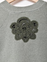 アメリカ製 クロシェデザイン スウェットシャツ