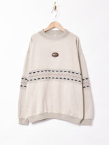 ラインデザインスウェットシャツ