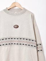 ラインデザインスウェットシャツ