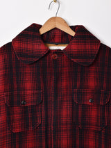 WOOLRICH グレンチェック柄ウールコート