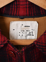 WOOLRICH グレンチェック柄ウールコート