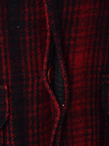 WOOLRICH グレンチェック柄ウールコート