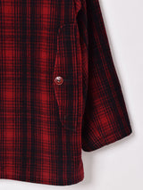 WOOLRICH グレンチェック柄ウールコート