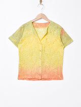 半袖 レース シャツ