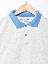 襟付き デザインスウェットシャツ