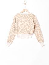 【2色展開】Meridianフラワー  カーディガン