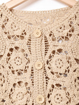 【4色展開】Meridianクロシェカーディガン