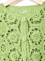 【5色展開】Meridianクロシェカーディガン