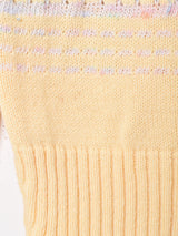 ボートネック デザインラインセーター