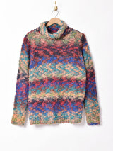 グラデーション ネップセーター