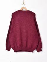 イタリア製 Vネックセーター