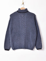 タートルネック コットンセーター