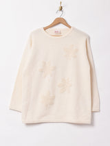 リーフデザインセーター