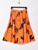 花柄フレアスカート