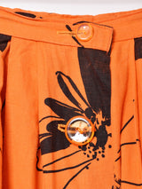 花柄フレアスカート