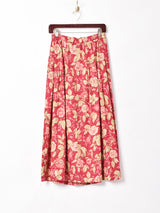 花柄 フレアスカート