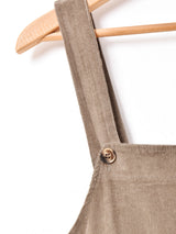 【2色展開】Elcaminoコーデュロイサロペットワンピース