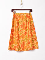総柄 フレアスカート
