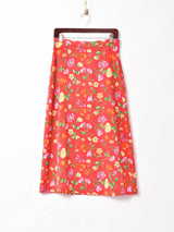 花柄スカート
