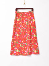 花柄スカート