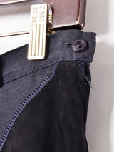 リネン×フェイクスエードスカート