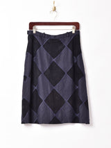 リネン×フェイクスエードスカート