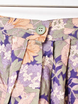 花柄 フレアスカート