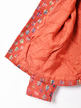 ノーカラーシルクジャケット