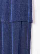 スリーブレス ラメワンピース