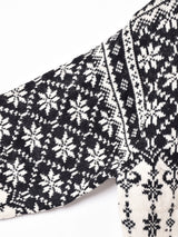 ハーフジップ 刺繍セーター