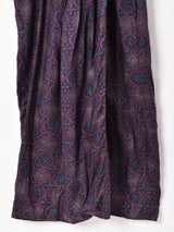 総柄長袖ワンピース