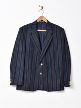 イングランド製 ストライプ テーラードジャケット