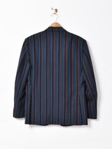 イングランド製 ストライプ テーラードジャケット