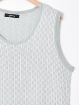 【2色展開】Meridianノースリーブ ニットワンピース