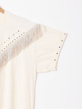 アメリカ製 スタッズ フリンジ デザインTシャツ