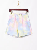 Elcamino 2スタイル タイダイ デニムショートパンツ W28