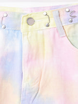 Elcamino 2スタイル タイダイ デニムショートパンツ W28