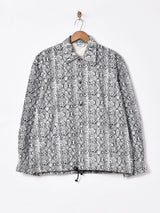 Backers パイソン柄 コーチジャケット