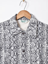 Backers パイソン柄 コーチジャケット