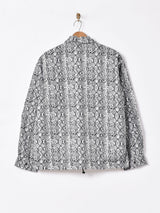 Backers パイソン柄 コーチジャケット