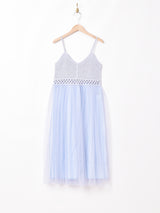 【2色展開】Meridianクロシェ×チュール キャミソール