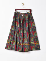 花柄 チロルスカート