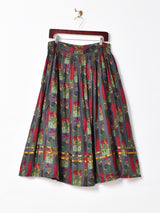 花柄 チロルスカート