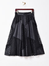 レース デザイン フレアスカート
