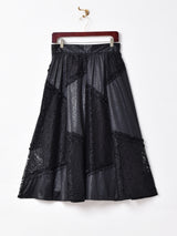 レース デザイン フレアスカート