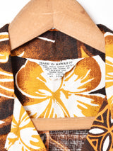 ハワイ製 花柄 ハワイアンシャツ