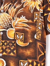 ハワイ製 花柄 ハワイアンシャツ